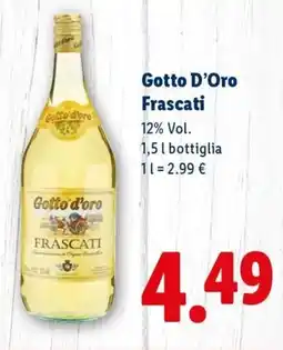 Lidl Gotto D'Oro Frascati offerta