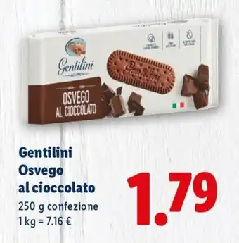Lidl Gentilini Osvego al cioccolato offerta