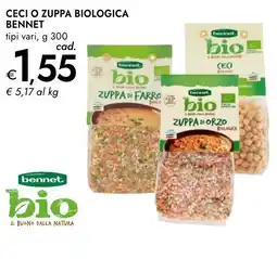 Bennet Ceci o zuppa biologica BENNET offerta