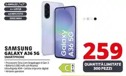 Comet SAMSUNG GALAXY A36 5G SMARTPHONE offerta