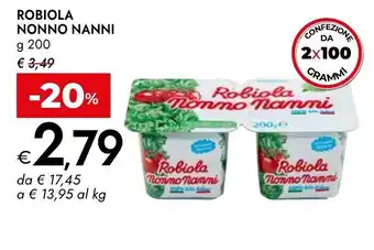Bennet Robiola NONNO NANNI offerta