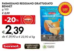 Bennet Parmigiano reggiano grattugiato BENNET offerta