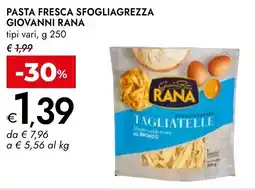 Bennet Pasta fresca sfogliagrezza GIOVANNI RANA offerta