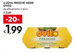 Bennet 6 uova fresche medie OVITO offerta