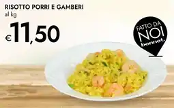 Bennet Risotto porri e gamberi offerta