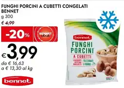 Bennet Funghi porcini a cubetti congelati BENNET offerta
