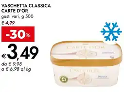 Bennet Vaschetta classica carte d'or ALGIDA offerta