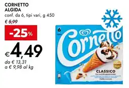 Bennet Cornetto ALGIDA offerta