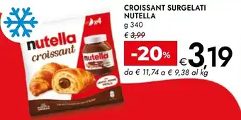 Bennet Croissant surgelati NUTELLA offerta