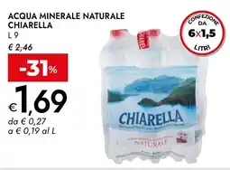 Bennet Acqua minerale naturale CHIARELLA offerta