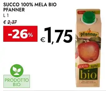 Bennet Succo 100% mela bio PFANNER offerta