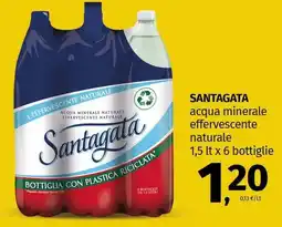Pam SANTAGATA acqua minerale effervescente naturale offerta