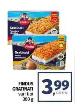 Pam FINDUS gratinati vari tipi offerta