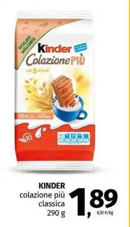 Pam KINDER colazione più classica offerta