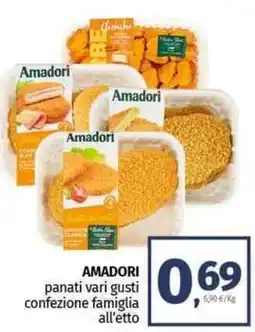 Pam AMADORI panati vari gusti confezione famiglia all'etto offerta