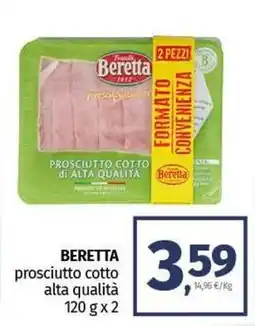 Pam BERETTA prosciutto cotto alta qualità offerta