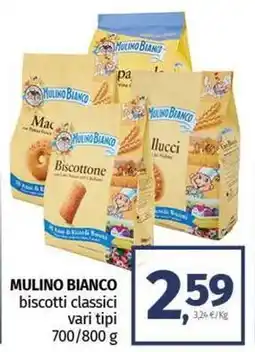 Pam MULINO BIANCO biscotti classici vari tipi offerta