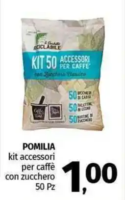 Pam POMILIA kit accessori per caffè con zucchero 50 Pz offerta