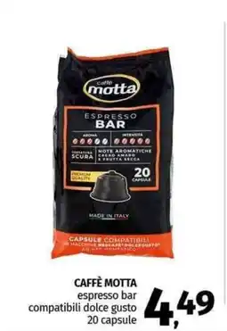 Pam CAFFÈ MOTTA espresso bar compatibili dolce gusto 20 capsule offerta