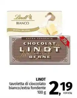 Pam LINDT tavoletta di cioccolato bianco/extra fondente offerta