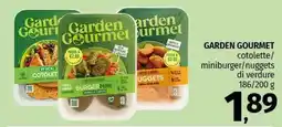 Pam GARDEN GOURMET cotolette/ miniburger/nuggets di verdure offerta