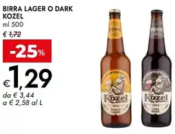 Bennet Birra lager o dark KOZEL offerta
