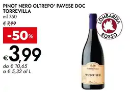 Bennet Pinot nero oltrepo' pavese DOC TORREVILLA offerta