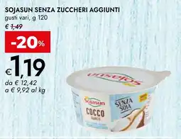 Bennet Sojasun senza zuccheri aggiunti offerta