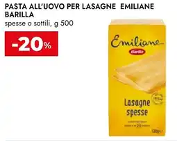 Bennet Pasta all'uovo per lasagne emiliane BARILLA offerta