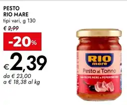 Bennet Pesto RIO MARE offerta