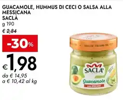Bennet Guacamole, hummus di ceci o salsa alla messicana SACLA offerta