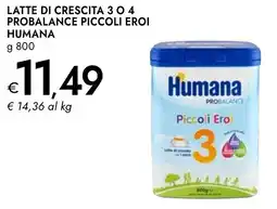 Bennet Latte di crescita 3 o 4 probalance piccoli eroi HUMANA offerta