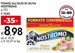 Bennet Tonno all'olio di oliva NOSTROMO offerta