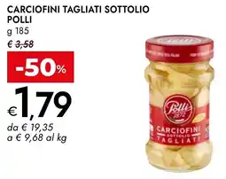 Bennet Carciofini tagliati sottolio POLLI offerta