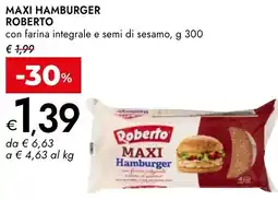 Bennet Maxi hamburger ROBERTO offerta