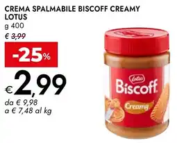 Bennet Crema spalmabile biscoff creamy LOTUS offerta