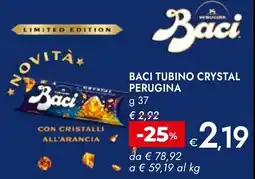 Bennet Baci tubino crystal perugina offerta