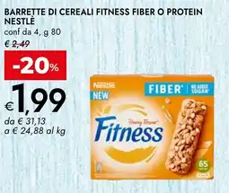 Bennet Barrette di cereali fitness fiber o protein NESTLÈ offerta