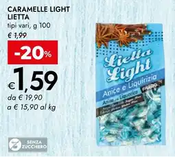 Bennet Caramelle light lietta offerta