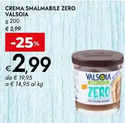 Bennet Crema smalmabile zero VALSOIA offerta