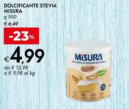 Bennet Dolcificante stevia MISURA offerta