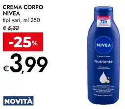 Bennet Crema corpo NIVEA offerta