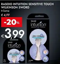 Bennet Rasoio intuition sensitive touch WILKINSON SWORD offerta