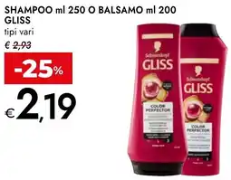 Bennet Shampoo o balsamo GLISS offerta