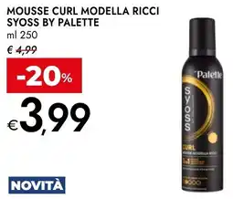 Bennet Mousse curl modella ricci SYOSS BY PALETTE offerta