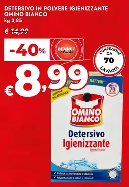 Bennet Detersivo in polvere igienizzante OMINO BIANCO offerta