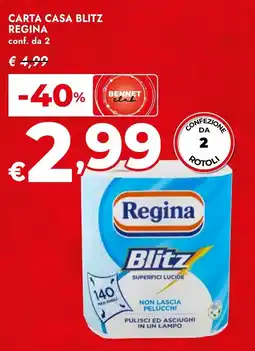 Bennet Carta casa blitz REGINA offerta