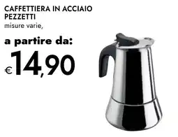 Bennet Caffettiera in acciaio pezzetti offerta