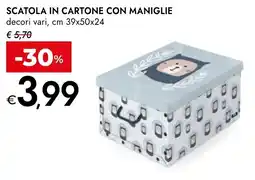 Bennet Scatola in cartone con maniglie offerta