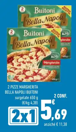 Conad Superstore 2 pizze margherita bella napoli BUITONI offerta